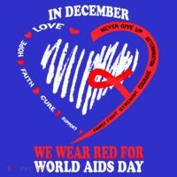 In December We Wear Red For World Aids Day Awareness Gift Tumbler thumb 3