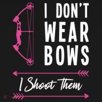 I Dont Wear Bows I Shoot Them Archer Bow Archery Hunter Meaningful Gift Women's Hoodie thumb 2
