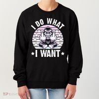 I Do What I Want Funny Monkey Women's Sweatshirt thumb 0