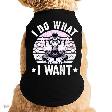 I Do What I Want Funny Monkey Doggie Tank