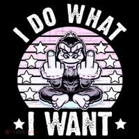 I Do What I Want Funny Monkey USA-Made Doggie Bandana thumb 2