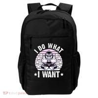 I Do What I Want Funny Monkey Backpack thumb 0