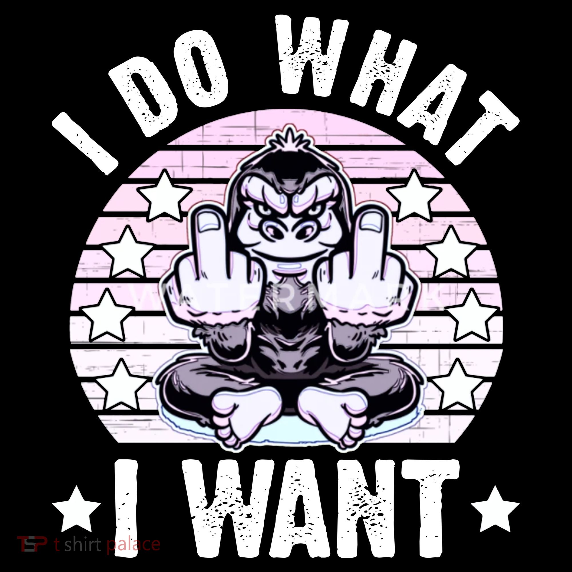 I Do What I Want Funny Monkey Bucket Hat