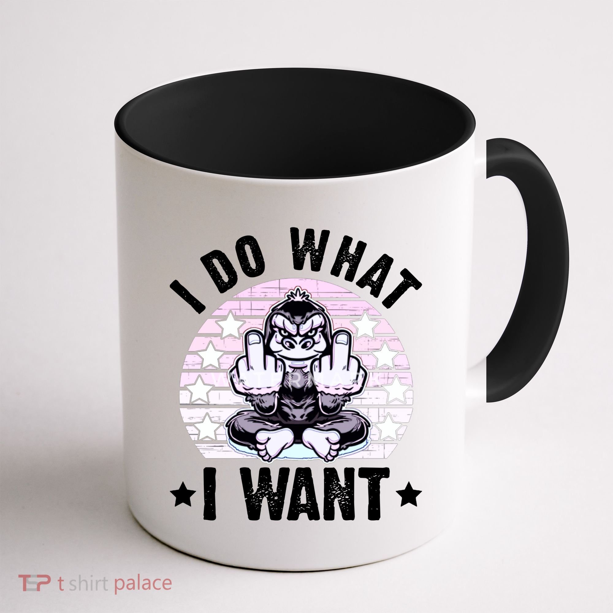 I Do What I Want Funny Monkey Coffee Mug