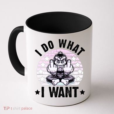 I Do What I Want Funny Monkey Coffee Mug