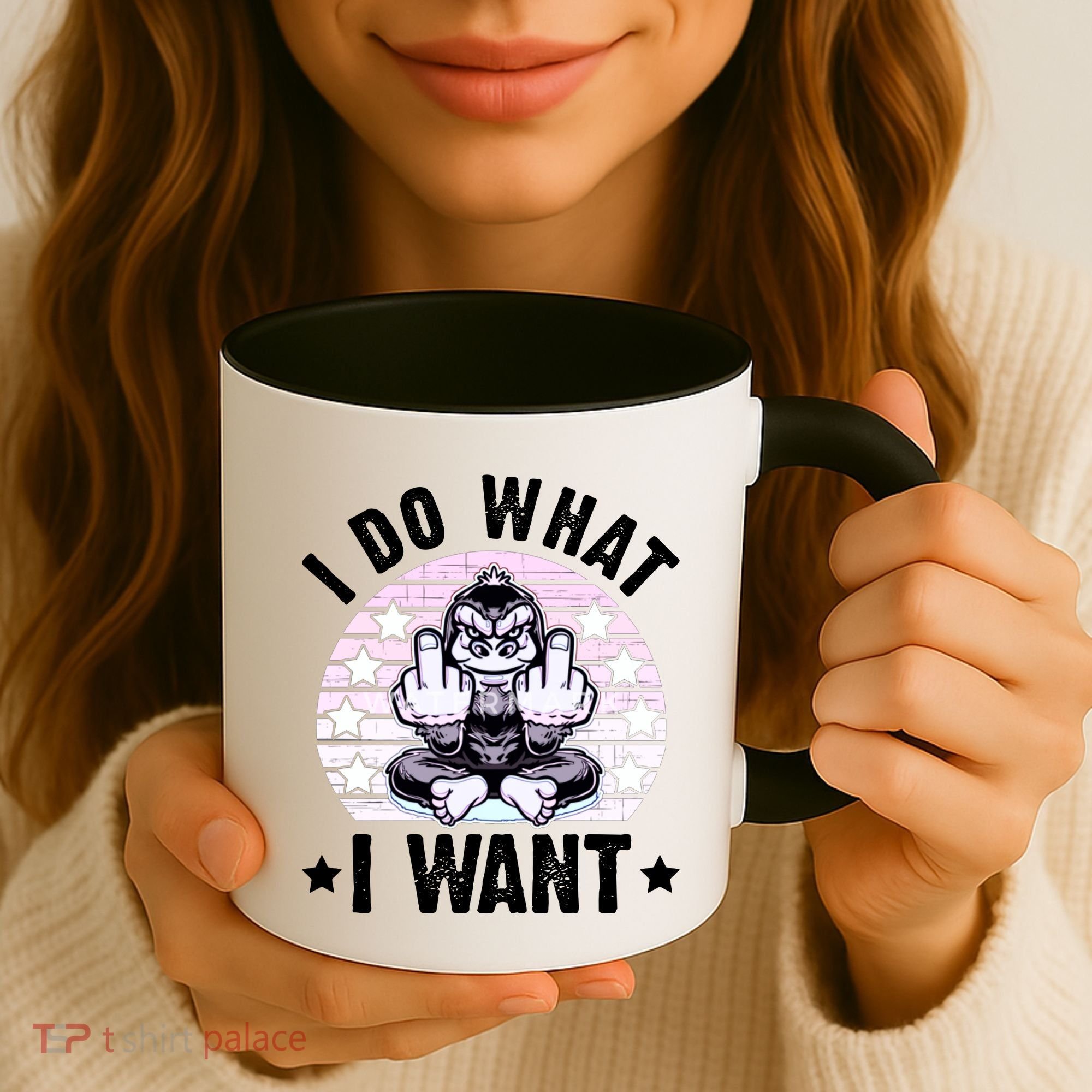 I Do What I Want Funny Monkey Coffee Mug