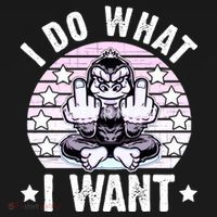 I Do What I Want Funny Monkey Pajama Set thumb 2
