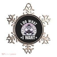 I Do What I Want Funny Monkey Ornament thumb 0