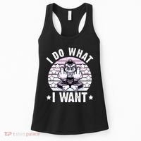 I Do What I Want Funny Monkey Women's Tank Top thumb 0