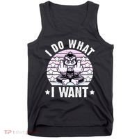 I Do What I Want Funny Monkey Tank Top thumb 0
