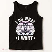 I Do What I Want Funny Monkey Tank Top thumb 2