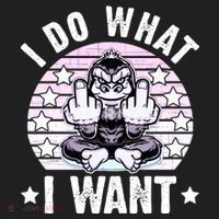 I Do What I Want Funny Monkey Golf Towel thumb 3