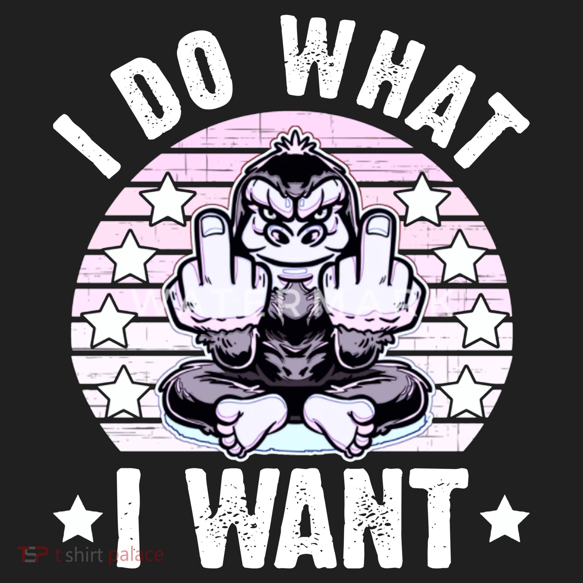 I Do What I Want Funny Monkey Golf Towel