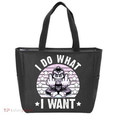 I Do What I Want Funny Monkey Tote Bag