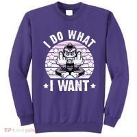 I Do What I Want Funny Monkey Sweatshirt thumb 0