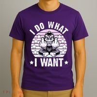 I Do What I Want Funny Monkey T-Shirt thumb 3