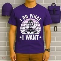I Do What I Want Funny Monkey T-Shirt thumb 6