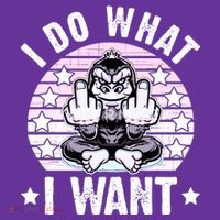 I Do What I Want Funny Monkey T-Shirt thumb 7