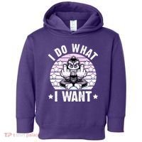 I Do What I Want Funny Monkey Toddler Hoodie thumb 0