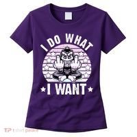 I Do What I Want Funny Monkey Women's T-Shirt thumb 0