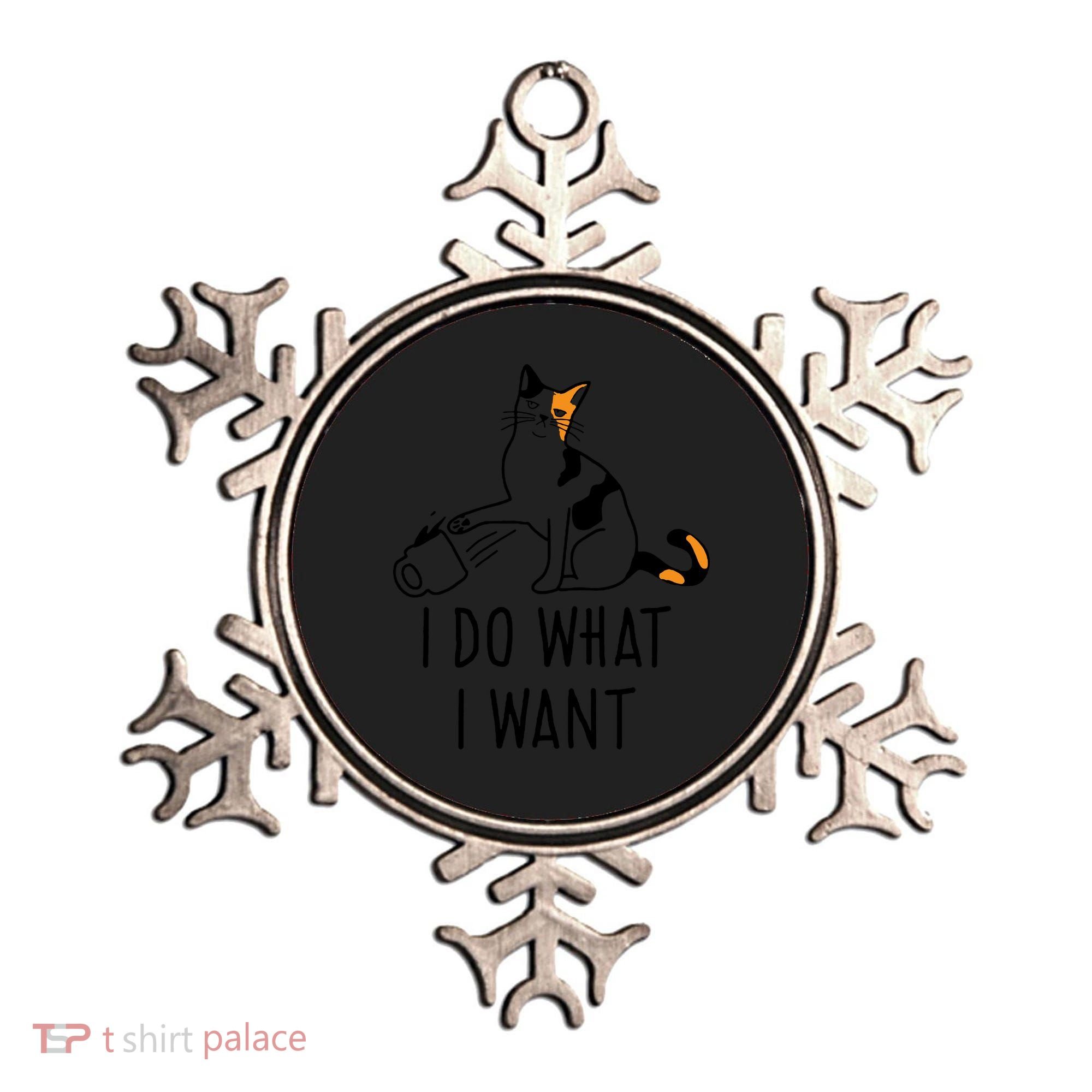 I Do What I Want Trending Cat Lovers Meme Coffee Attitude Woraglan Drink Ornament