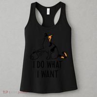 I Do What I Want Trending Cat Lovers Meme Coffee Attitude Woraglan Drink Women's Tank Top thumb 3