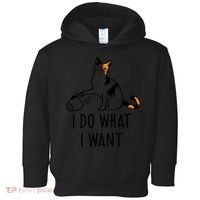 I Do What I Want Trending Cat Lovers Meme Coffee Attitude Woraglan Drink Toddler Hoodie thumb 0