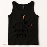 I Do What I Want Trending Cat Lovers Meme Coffee Attitude Woraglan Drink Tank Top thumb 2