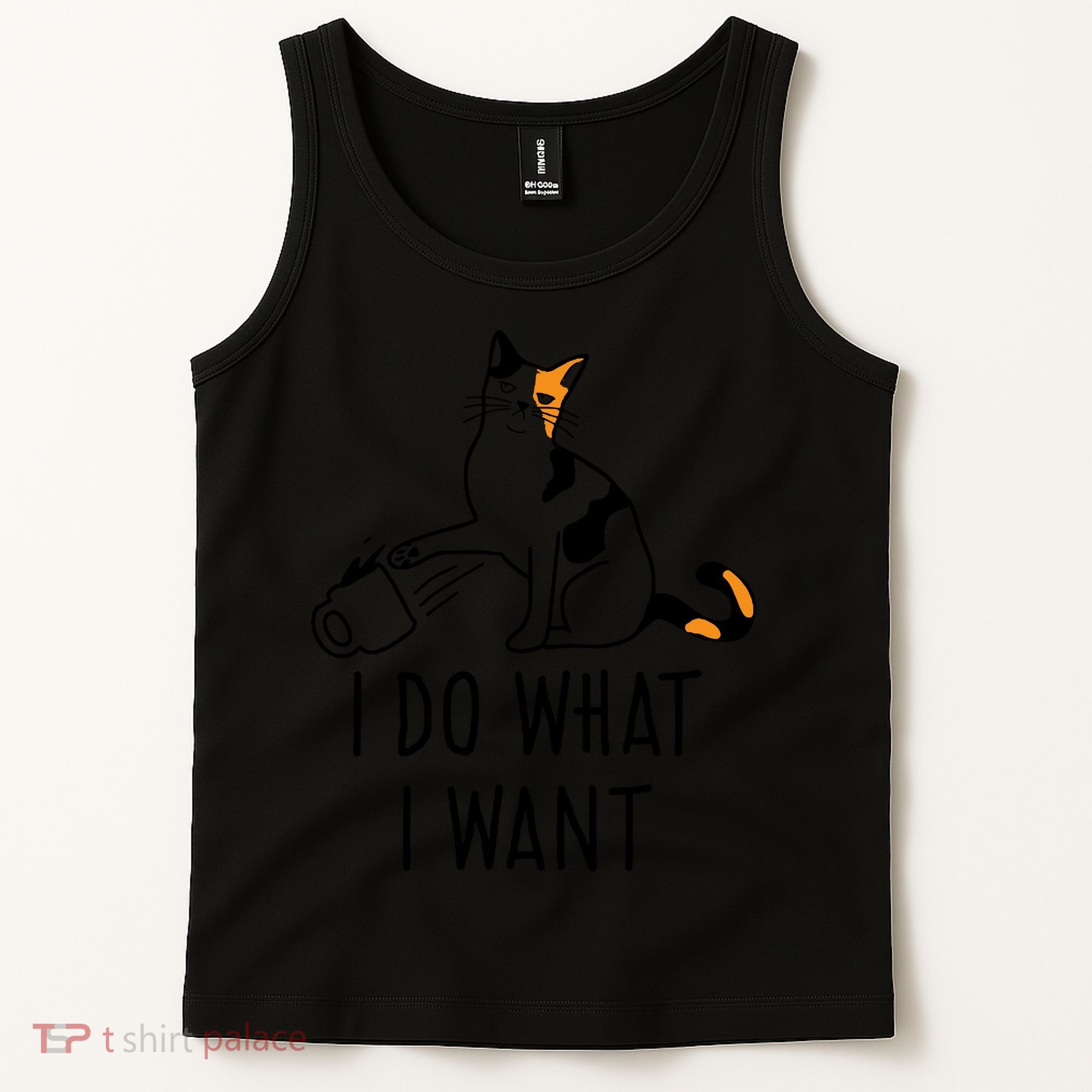 I Do What I Want Trending Cat Lovers Meme Coffee Attitude Woraglan Drink Tank Top