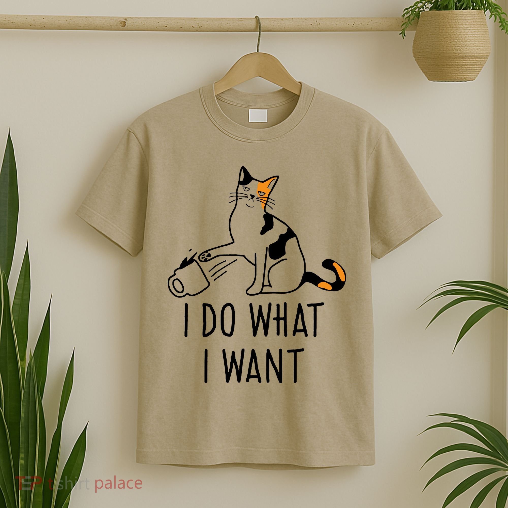 I Do What I Want Trending Cat Lovers Meme Coffee Attitude Woraglan Drink T-Shirt