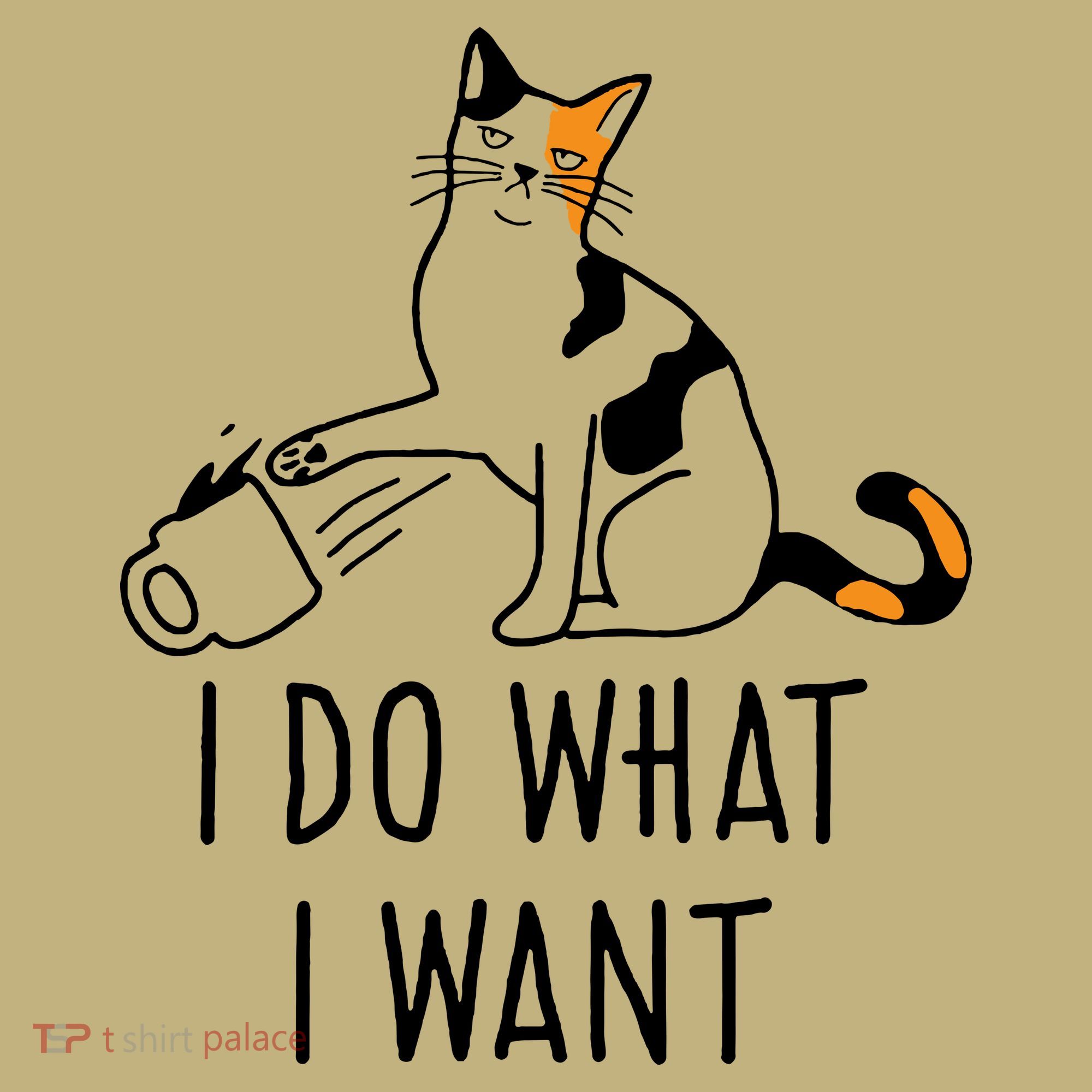 I Do What I Want Trending Cat Lovers Meme Coffee Attitude Woraglan Drink Mousepad