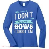 I Dont Wear Bows I Shoot Them Archery Cute Gift Women's Long Sleeve Shirt thumb 0