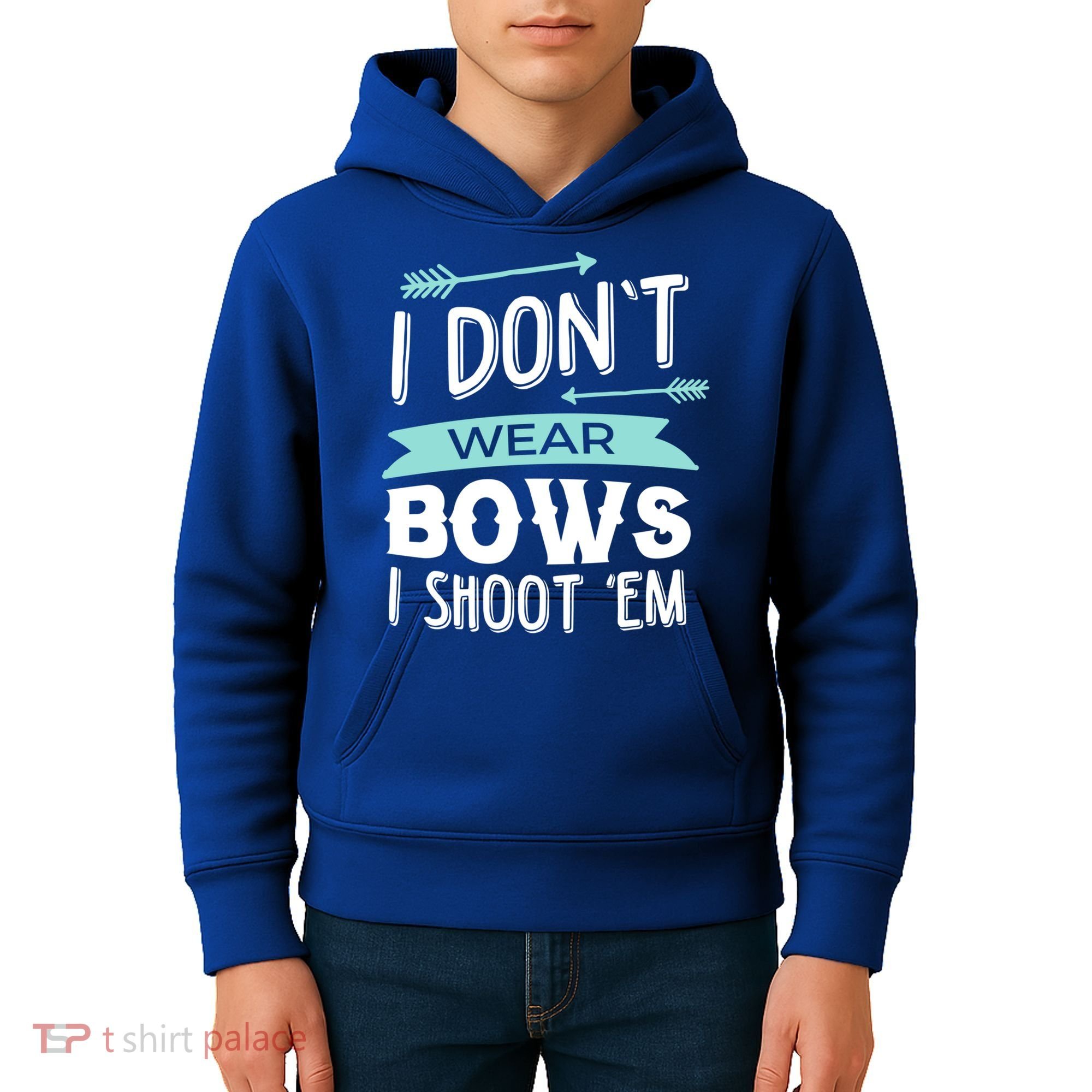 I Dont Wear Bows I Shoot Them Archery Cute Gift Kids Hoodie