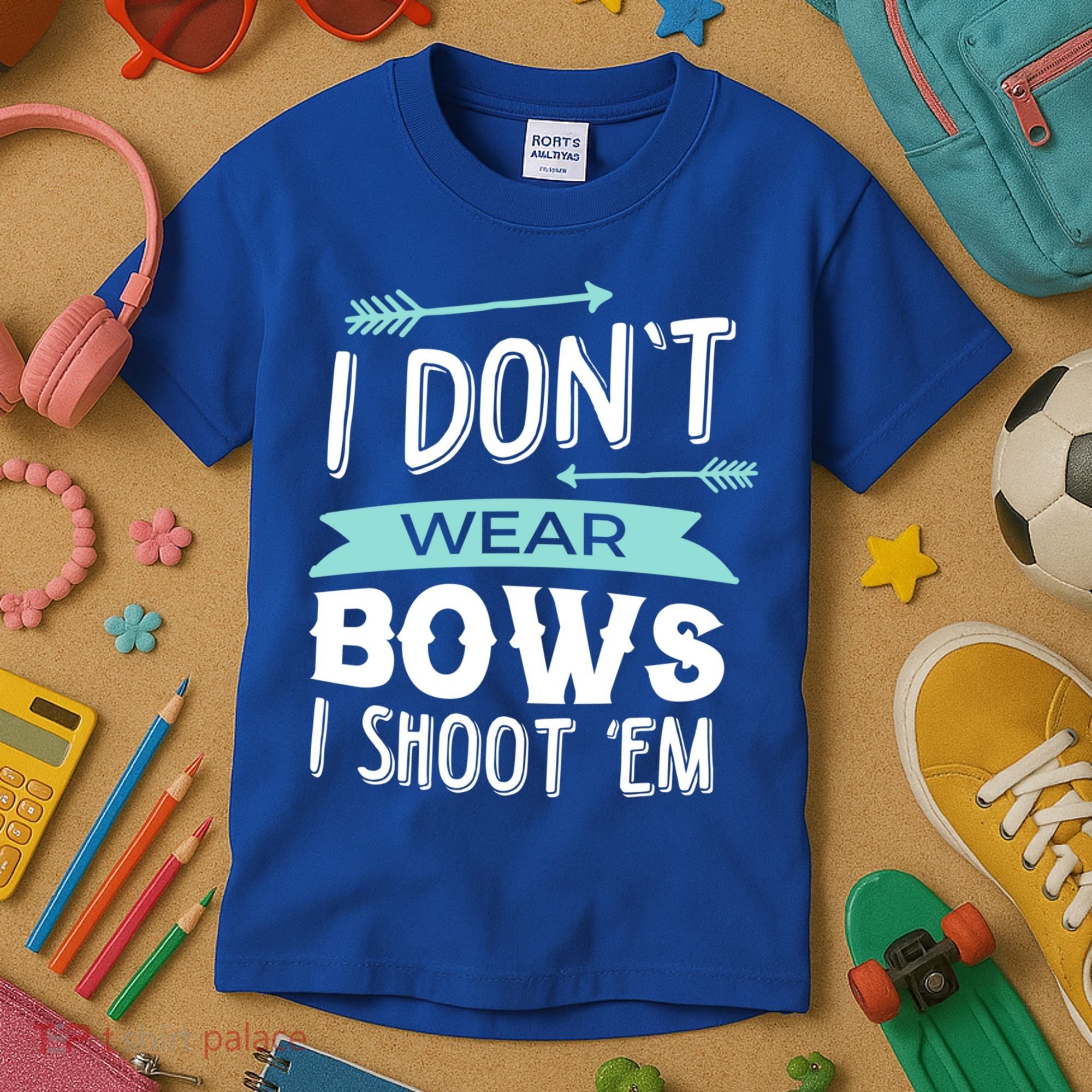 I Dont Wear Bows I Shoot Them Archery Cute Gift Kids T-Shirt