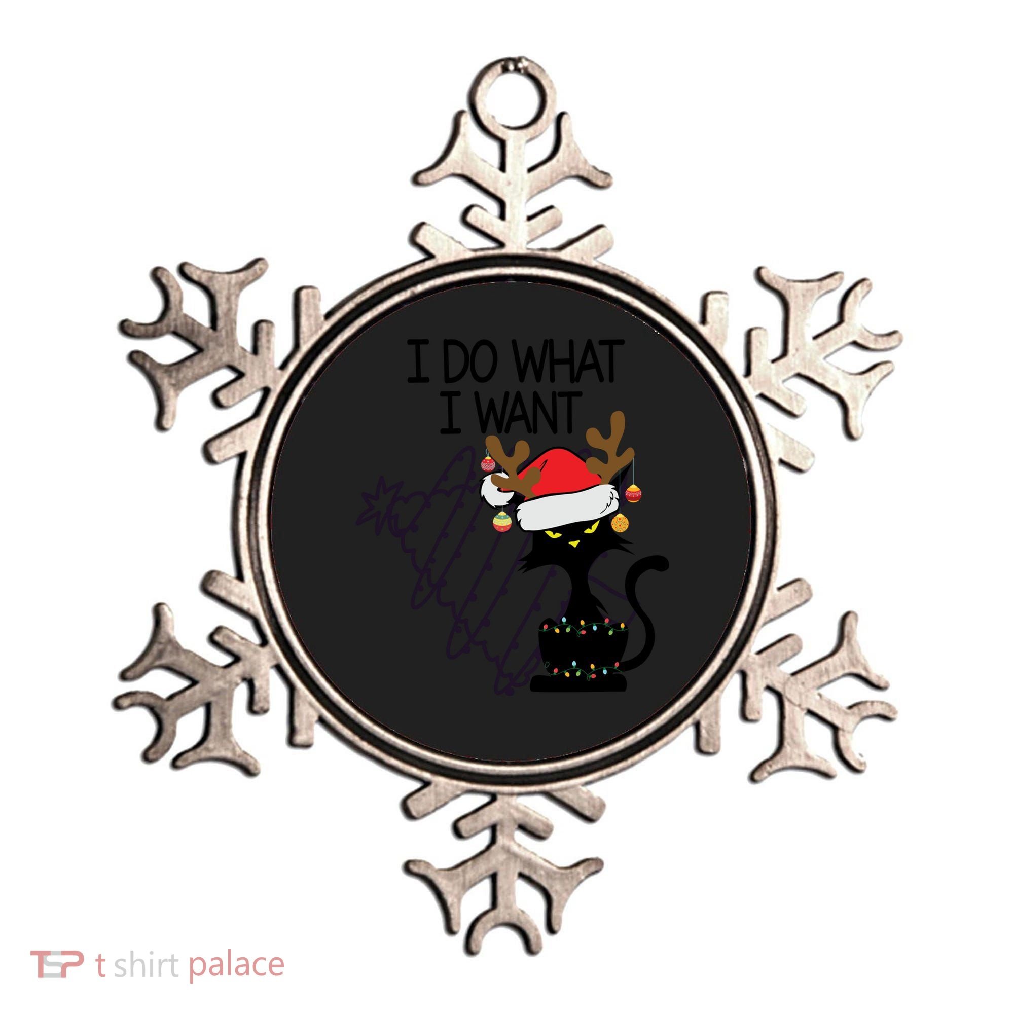 I Do What I Want Christmas Tree Cat Gift Ornament