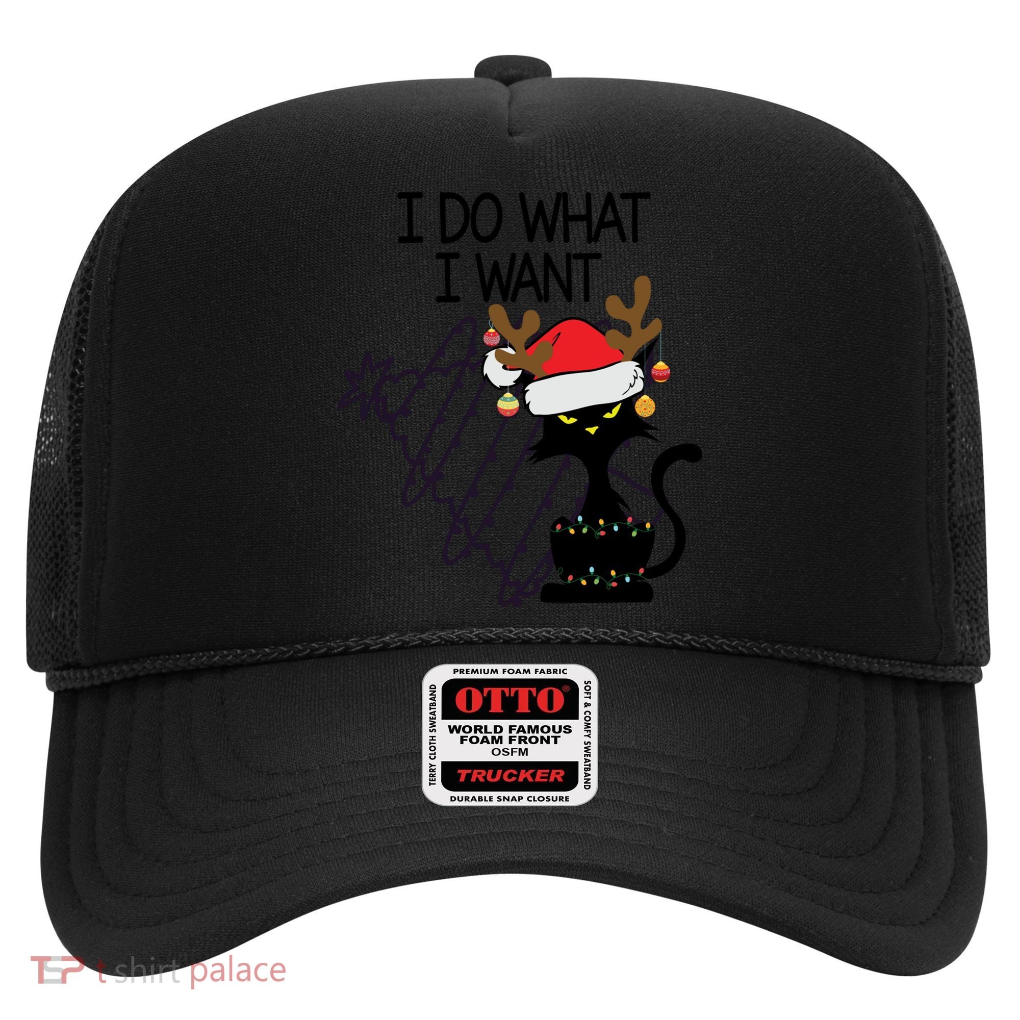 I Do What I Want Christmas Tree Cat Gift Hat