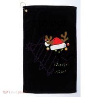 I Do What I Want Christmas Tree Cat Gift Golf Towel thumb 0