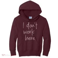 I Don't Work Here Kids Hoodie thumb 0