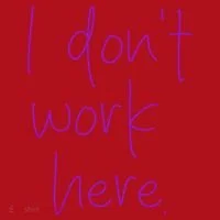 I Don't Work Here Christmas Stocking thumb 1