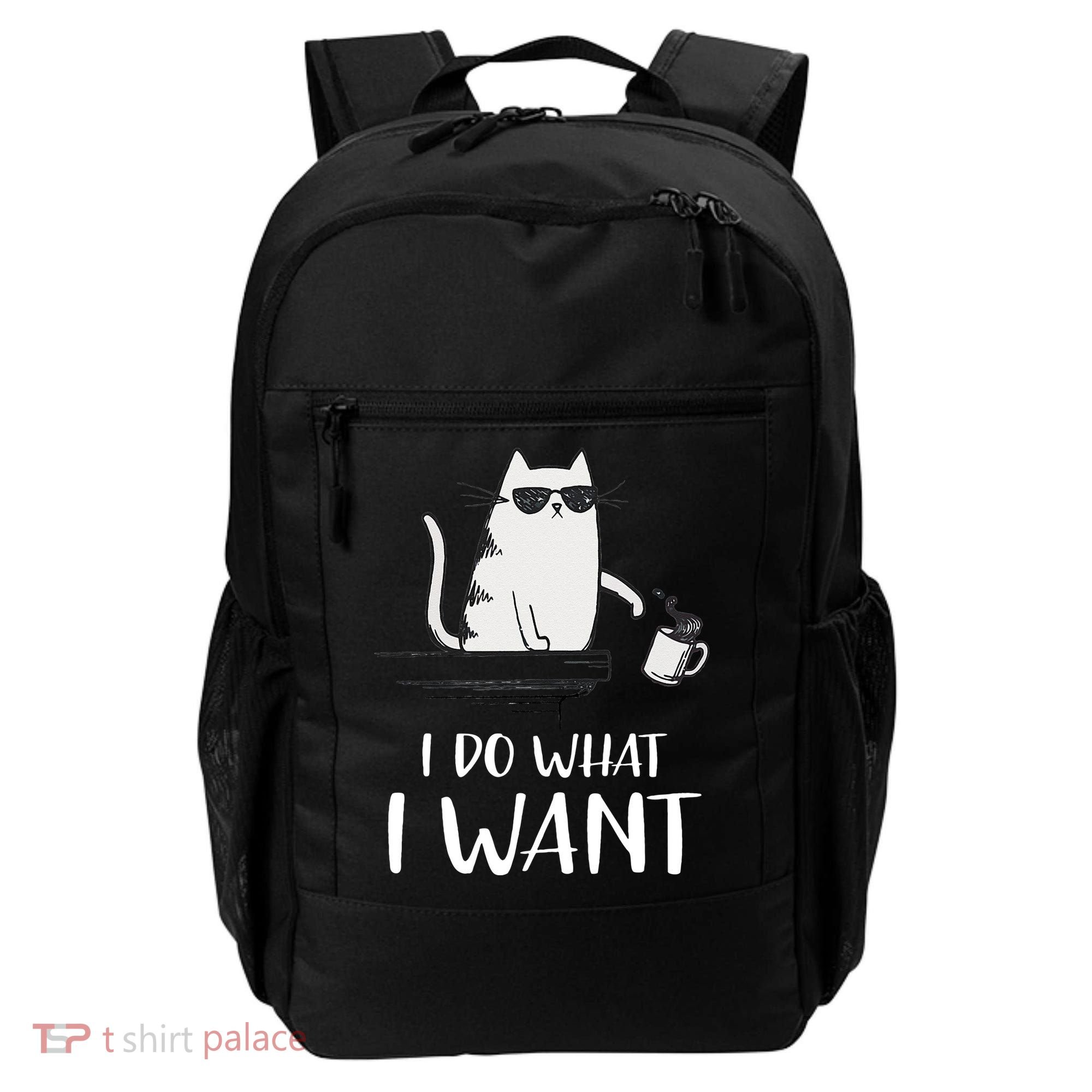 I Do What I Want Funny Cat Lovers Backpack