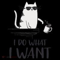 I Do What I Want Funny Cat Lovers Coffee Mug thumb 5
