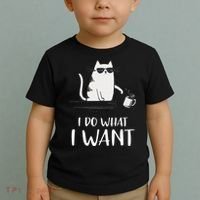 I Do What I Want Funny Cat Lovers Toddler T-Shirt thumb 2