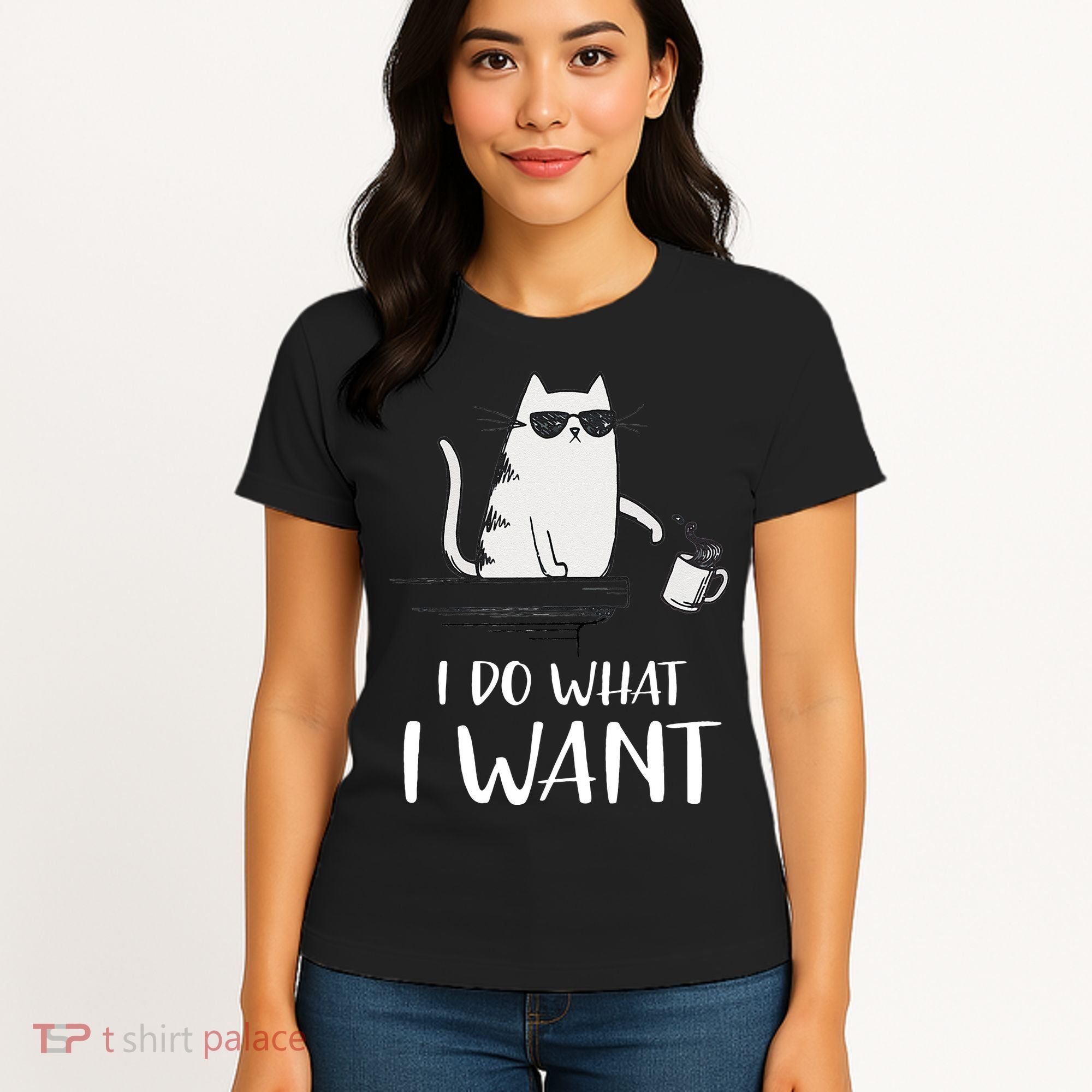 I Do What I Want Funny Cat Lovers Women's T-Shirt