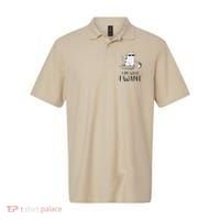 I Do What I Want Funny Cat Lovers Polo thumb 0
