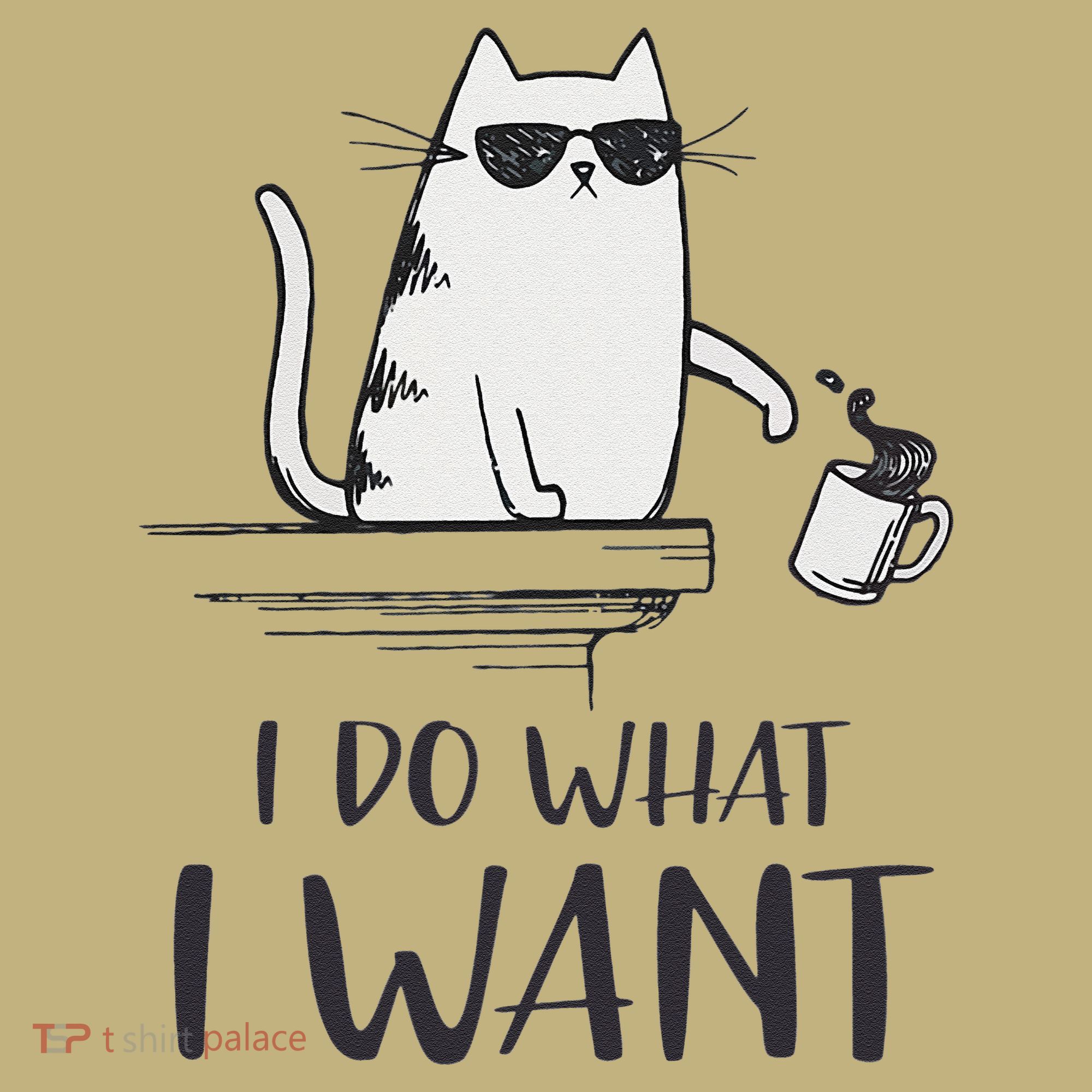 I Do What I Want Funny Cat Lovers Mousepad