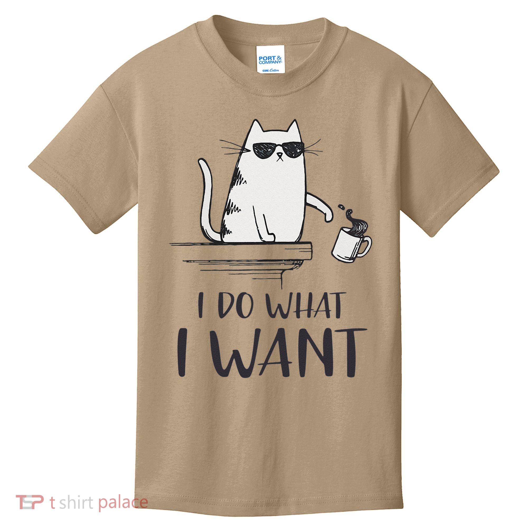 I Do What I Want Funny Cat Lovers Kids T-Shirt