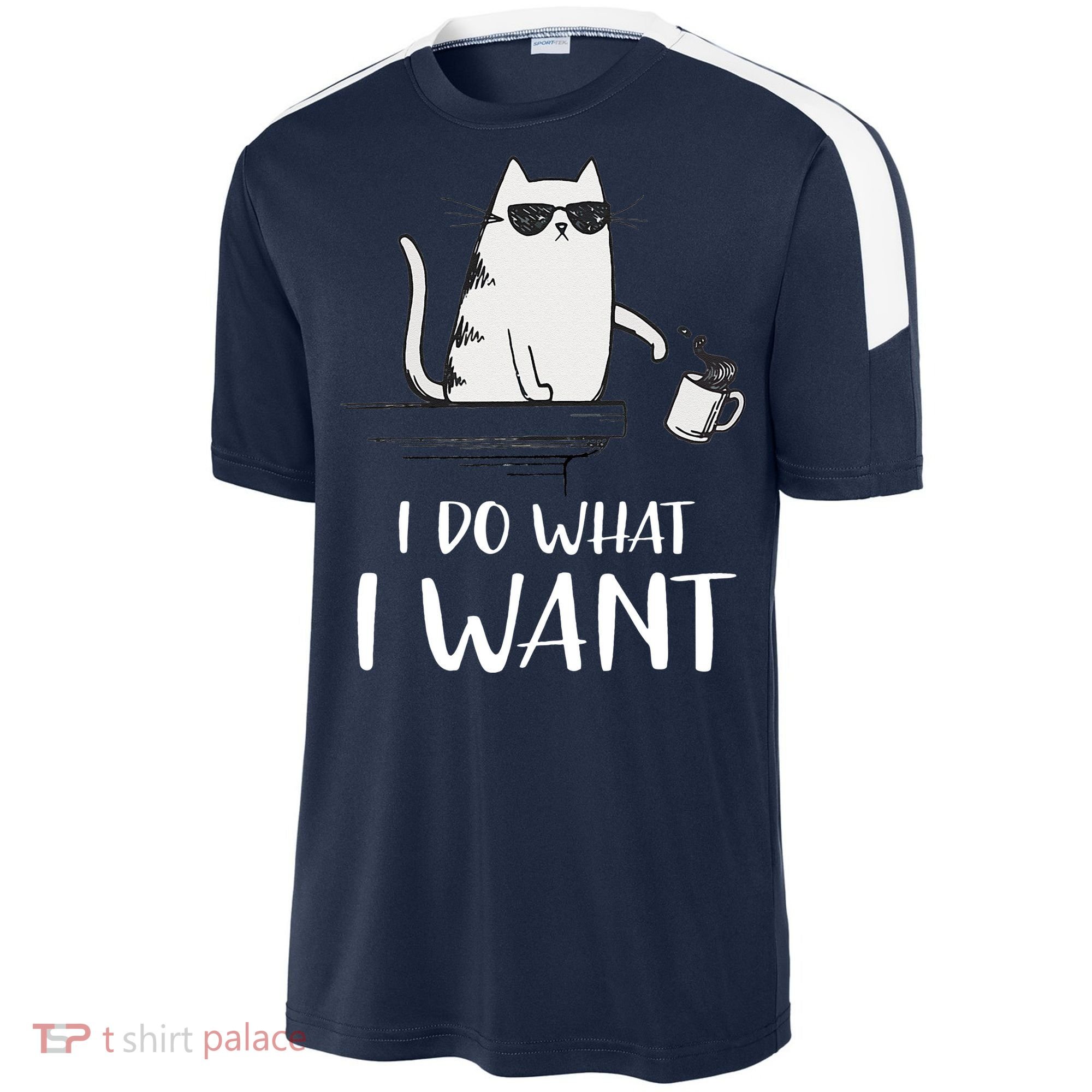 I Do What I Want Funny Cat Lovers Sport-Tek Competitor United Soccer Jersey