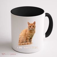 I Do What I Want Funny Orange Tabby Cat Lovers Gifts Coffee Mug thumb 1