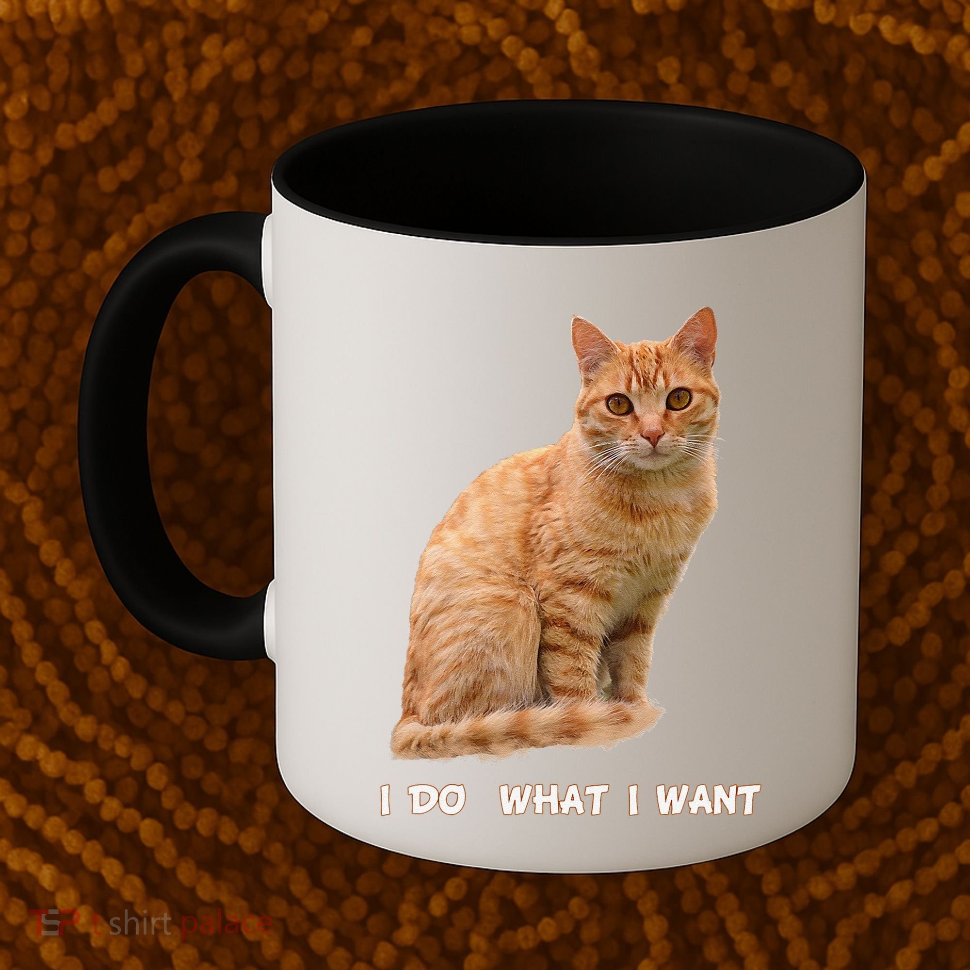 I Do What I Want Funny Orange Tabby Cat Lovers Gifts Coffee Mug