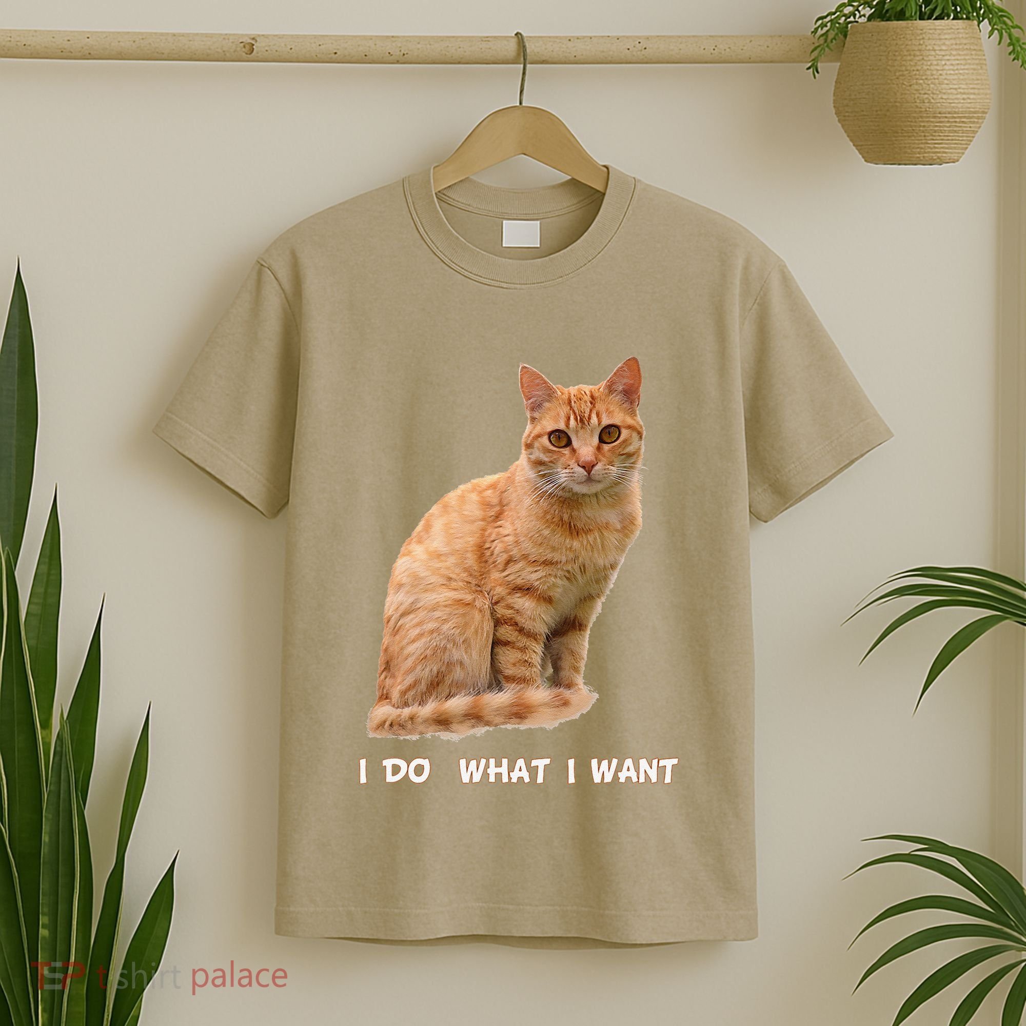 I Do What I Want Funny Orange Tabby Cat Lovers Gifts T-Shirt